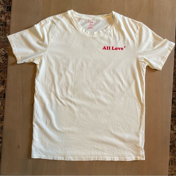 Jillian Harris X Joe Fresh All Love White Tee with Red Print - Picture 3 of 9